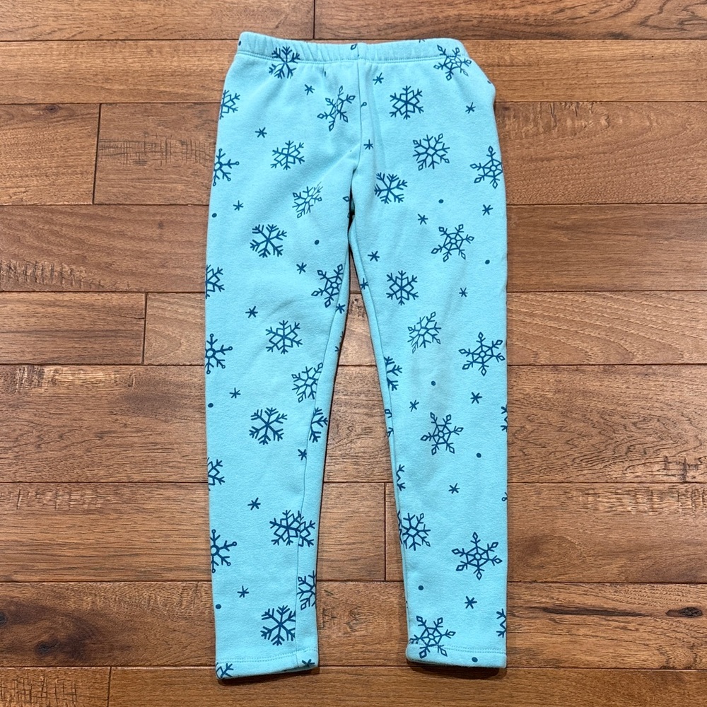 Cat & Jack Girls Fleece Lined Snowflake Pants 
- Size M (8)